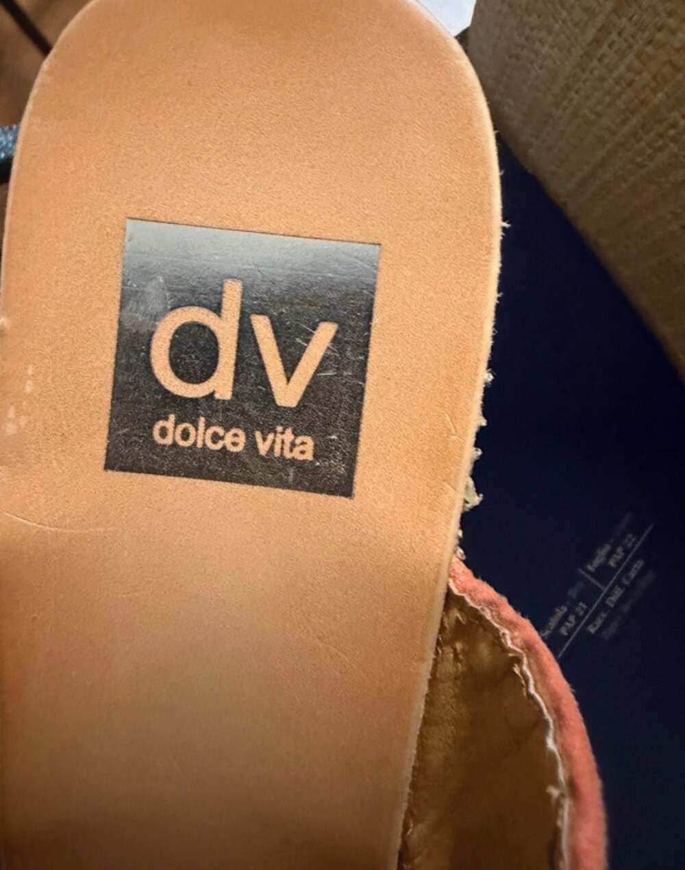 DV by Dolce Vita Vilka Double-Strap Raffia Wedge Sandals - Picture 9 of 9